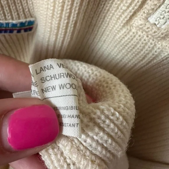 Vtg Fila Wool Sweater Mens 44 XL  1/4 Zip 80s Pullover Italy Golf Tennis Preppy - Picture 5 of 8